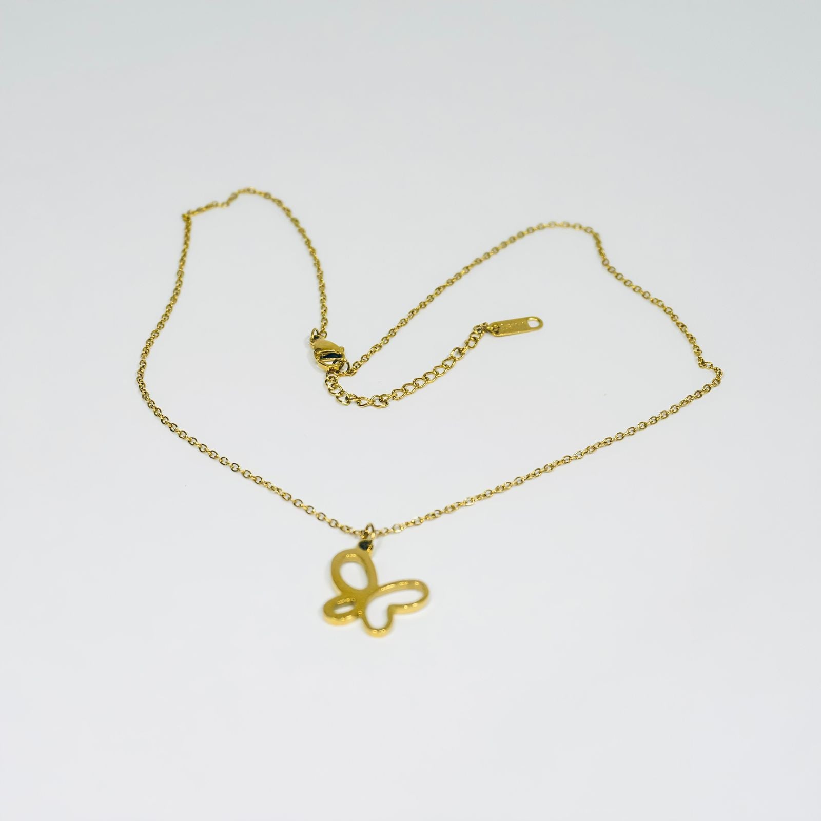 Cadena y Dije Mariposa Oro