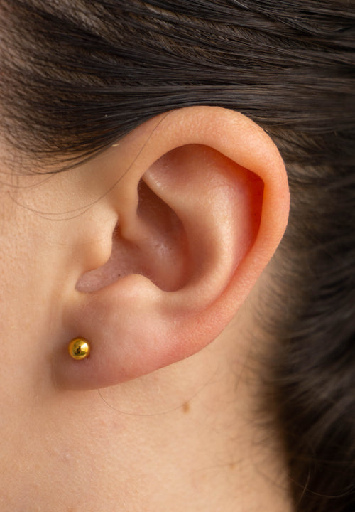 Aretes Topo Balin Oro