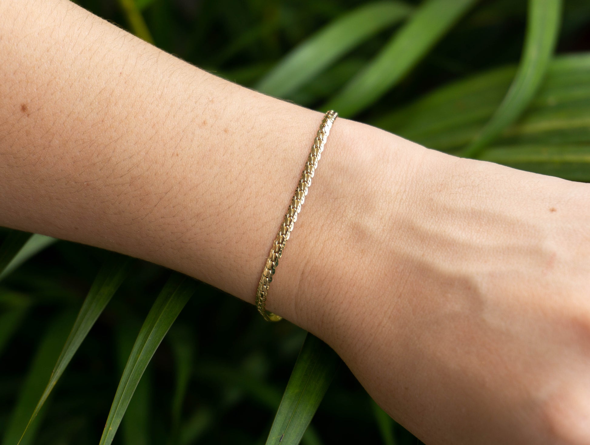Pulsera Grabada Oro