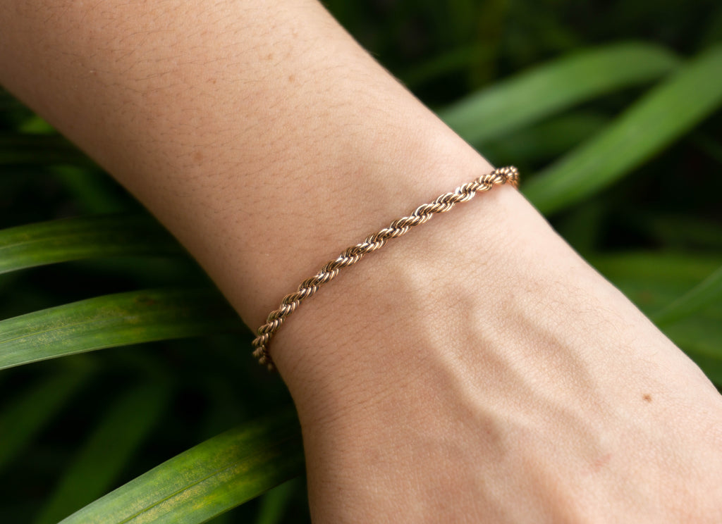 Pulsera Lazo Oro Rosa