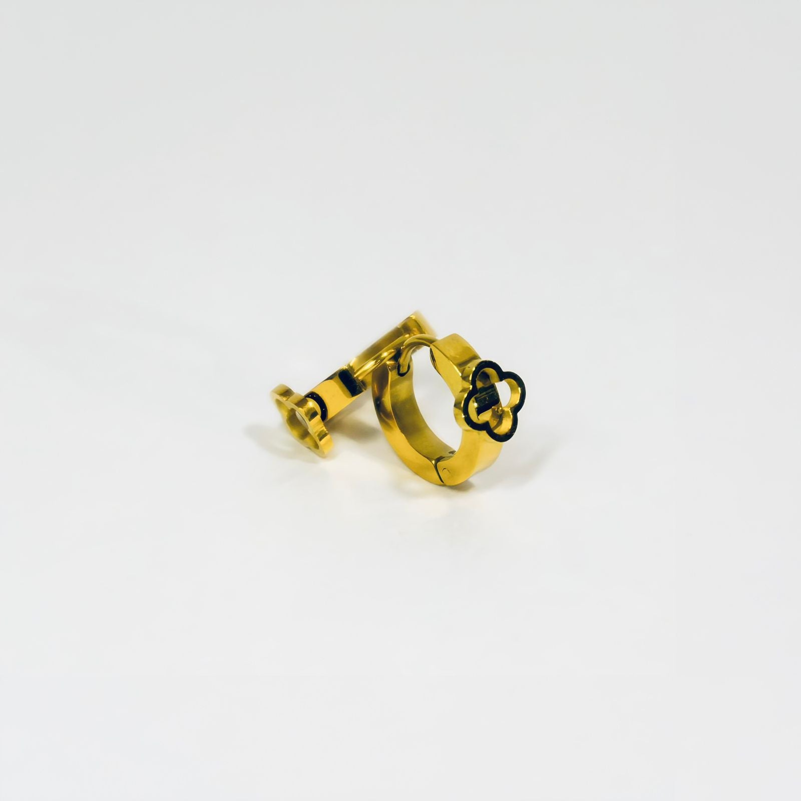 Aretes Candonga Trébol Oro